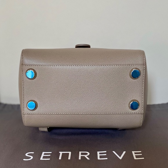 Senreve Mini Maestra Sand Pebbled Leather Shoulder bag NEW - Picture 13 of 15